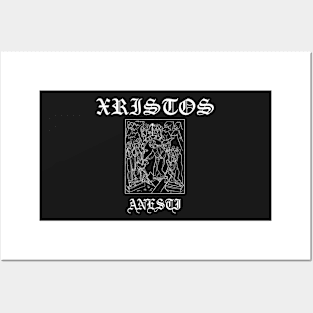 Xristos Anesti Christ is Risen Gothic Posters and Art